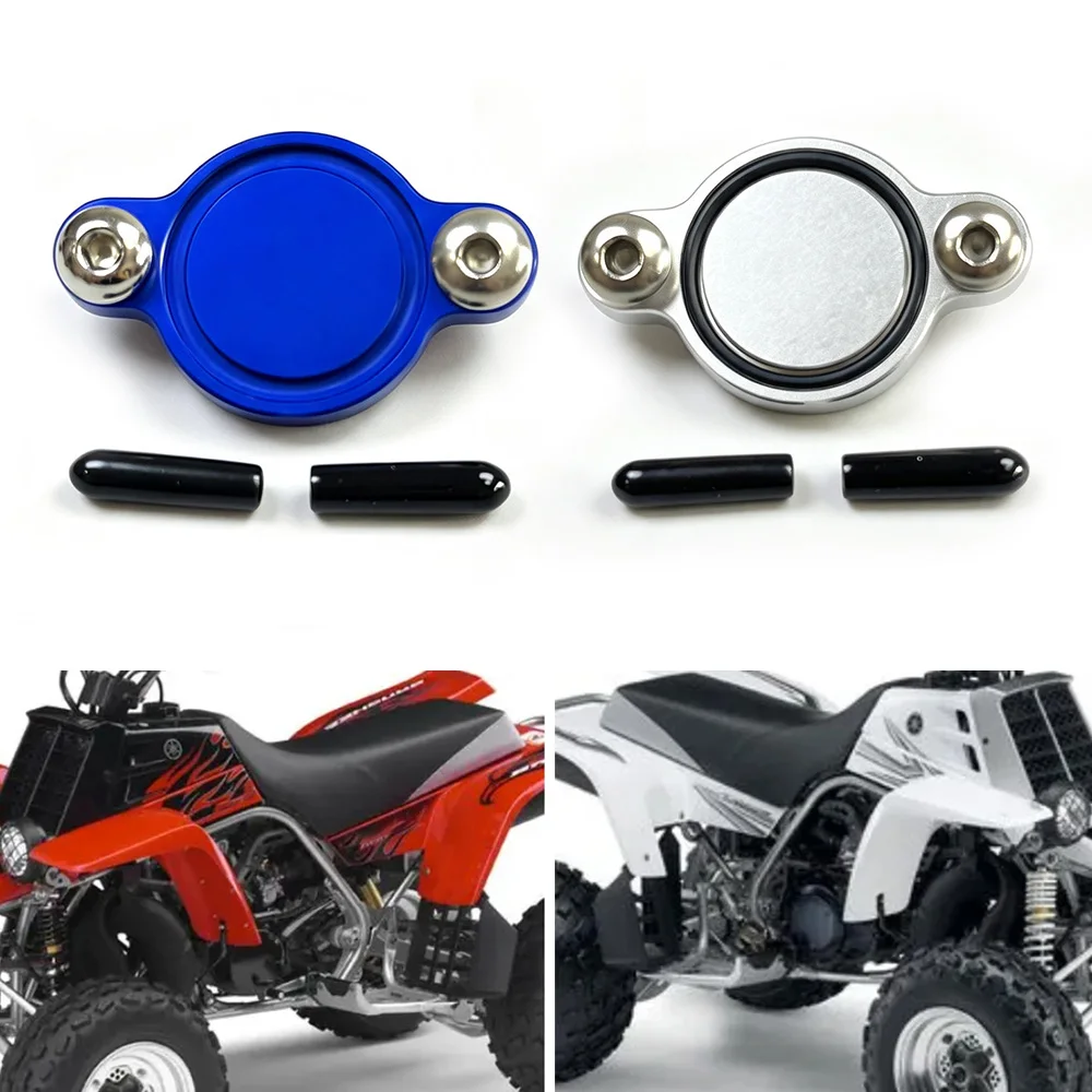 Motorcycle Aluminum Oil Injection Block Off Plate Kit For Yamaha Banshee 350 YFZ350 Blaster 200 YFS200 1988-2006