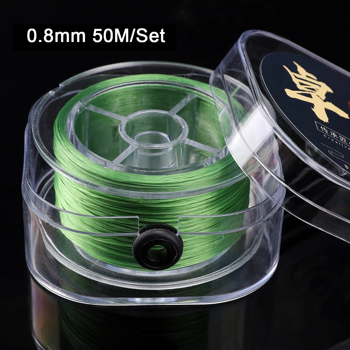 0,8 mm flache elastische Nylon-Schnur zum Basteln von Perlenarmbändern, Halsketten und Schmuckzubehör.