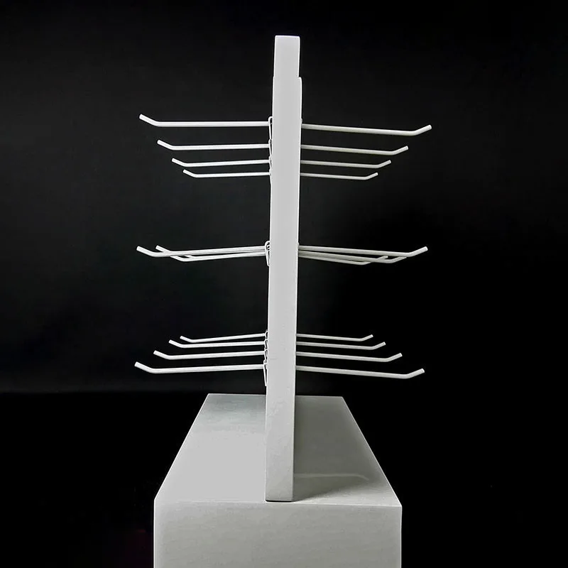 custom.High Quality Customize Tabletop Acrylic Display Stand with Hook to Display Data or Jewelry Hanger