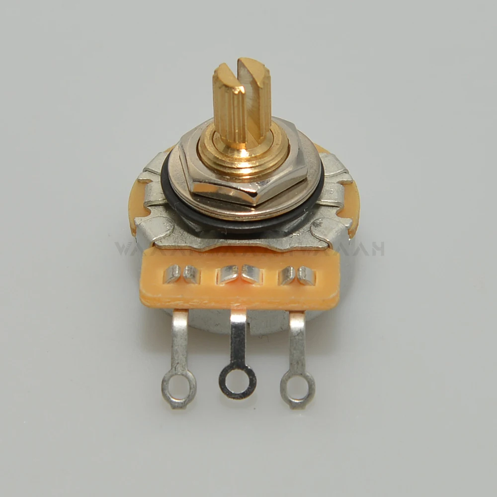 1 PCS Brass Split Shaft Potentiometer 450G 250K/500K Pots For Electric Guitar and Bass Tone Volume Parts