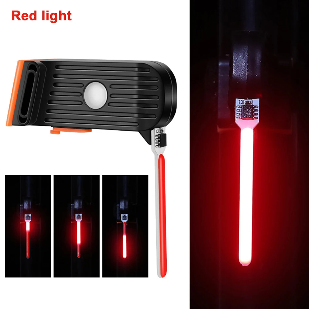 

Bike Tail Light Cycling Safety Flashlight With 300mah Battery 6 Colors Portable LED Bicycle Tail Light 40minutes Runtime