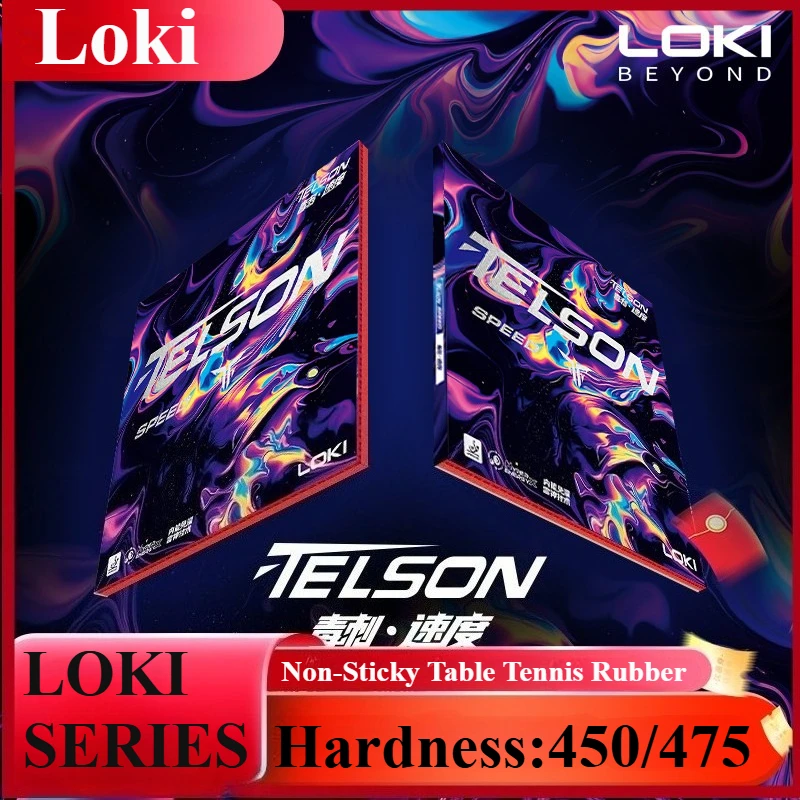 LOKI TELSON Table Tennis Rubber Sheet Stinger Speed Ping Pong Racket Single Astringency Rubber Fast Break Connection Control Arc