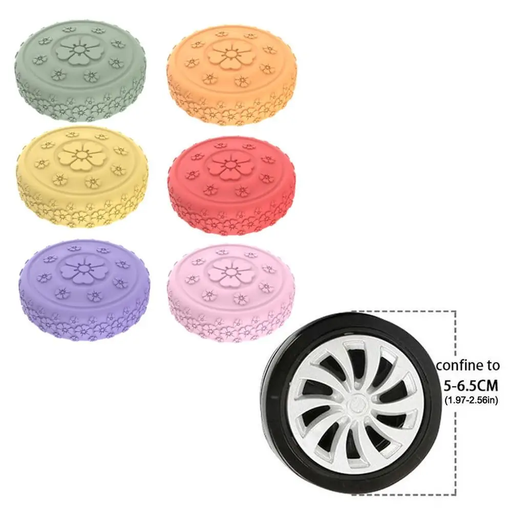 ฝาครอบล้อกระเป๋าเดินทางซิลิโคน 8 ชิ้น ป้องกันลื่น ลดแรงกระแทก ลดเสียงรบกวน