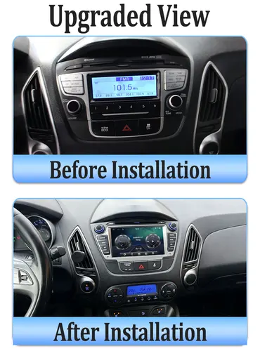 Imagen 2 del producto Reproductor Multimedia de Video para Auto con Android Auto para Hyundai IX35 Tucson 2 LM 2009-2015, Carplay, Pantalla con Conexión Mirror Link y FM