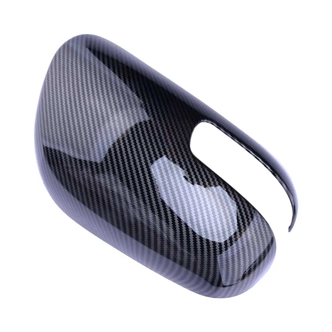 1 Pair Rearview Side Mirror Cover Cap Trim Fit For Scion Tc 2011-2016 Black Carbon Fiber Style ABS