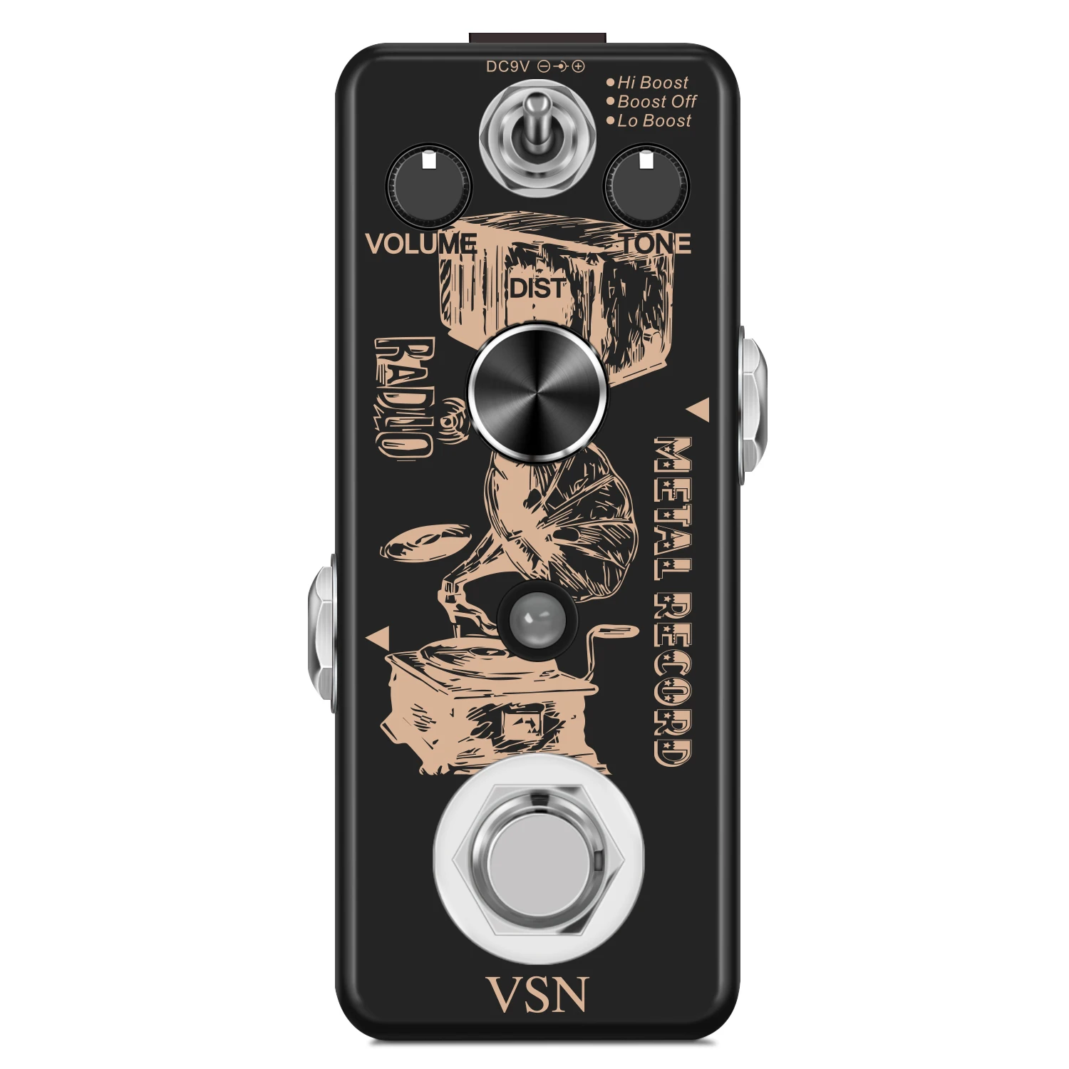 

VSN-Heavy Metal Distortion Dist Pedal, Holy War Analog, Electric Guitar, Classic 80's Metal Sound, True Bypass