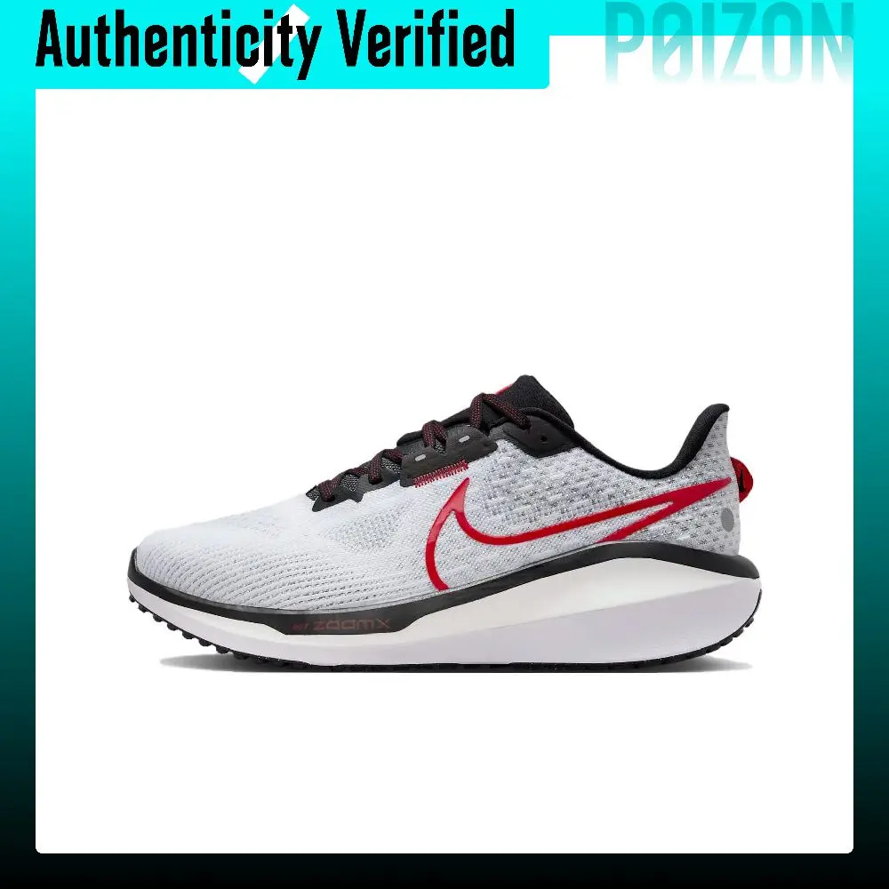 Nike Air Zoom Vomero 17 Low top Casual Training City Commuting Running Shoes Men's White Red Black FB1309-103
