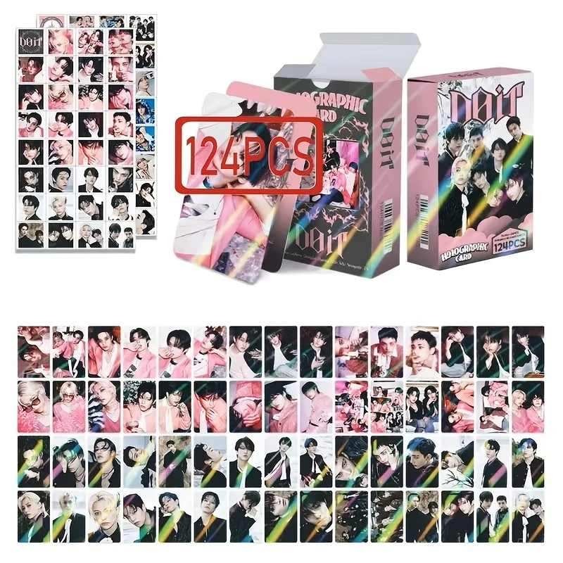 124PCS S-KZ Elegante Cartolina Fotografica Bifacciale, Cartolina Da Collezione, Utilizzabile Per Decorare Cartoline, Decorazioni E Oggetti Da Collezione. È Il P.-image