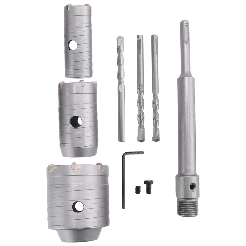 

SDS Plus Electric Drill Bit Wall Hole Opener Suit Hollow Brick Wall Concrete Air Conditioning Water Pipe Hole Driller