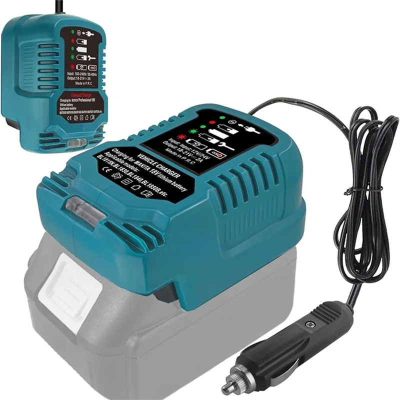 สมาร์ท-สําหรับ Maikta BL1830 BL1840 BL1850 BL1840B BL1815 18V Li-แบตเตอรี่ปลั๊กไฟแช็ก Mini Charger รถ Charger