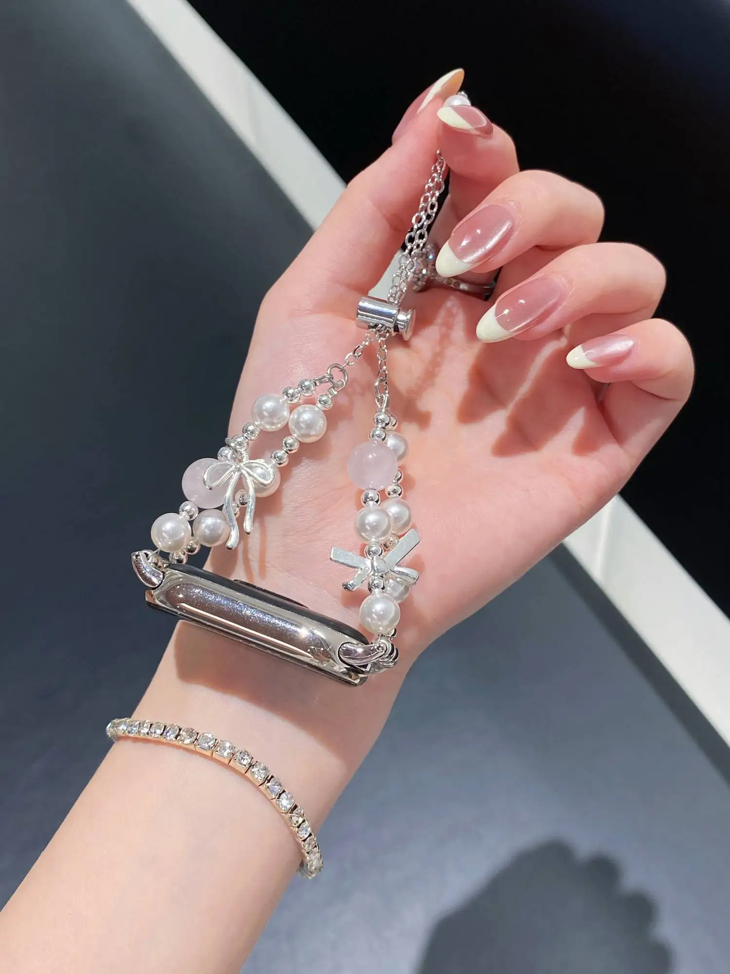 Popular Beautiful Luxury Bow Metal Correa for Xiaomi Band 10 9 8 Strap Metal Link Bracelet NFC Wristband Accessories