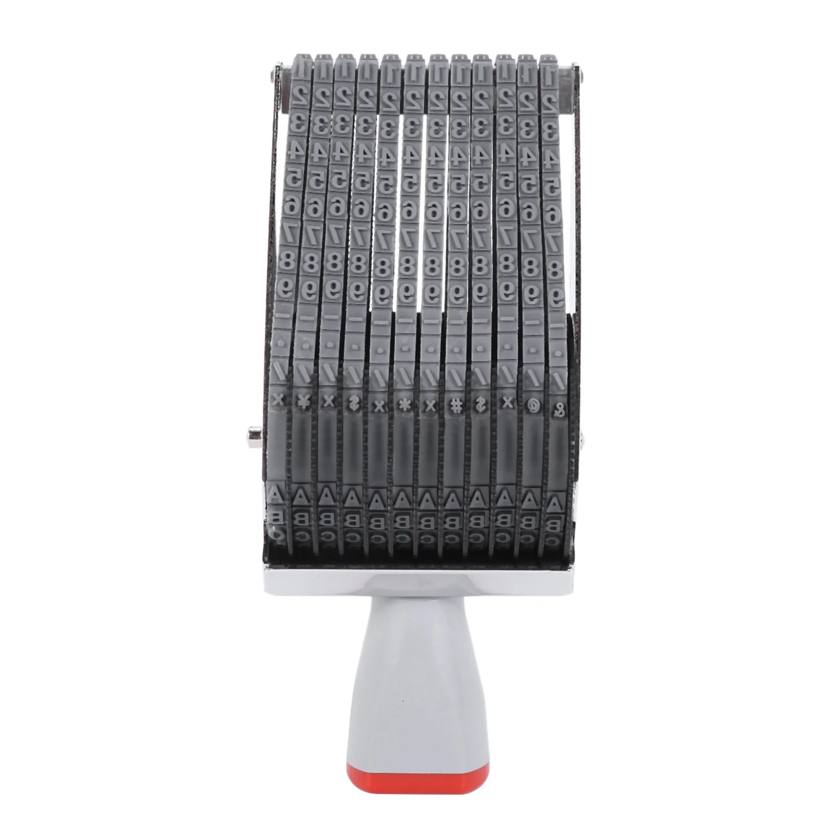 

~Latest Model 4X Multipurpose 12 Digit Alphabet Rolling Rubber Stamp English Letter Number Emboss DIY Scrapbooking Roller Statio