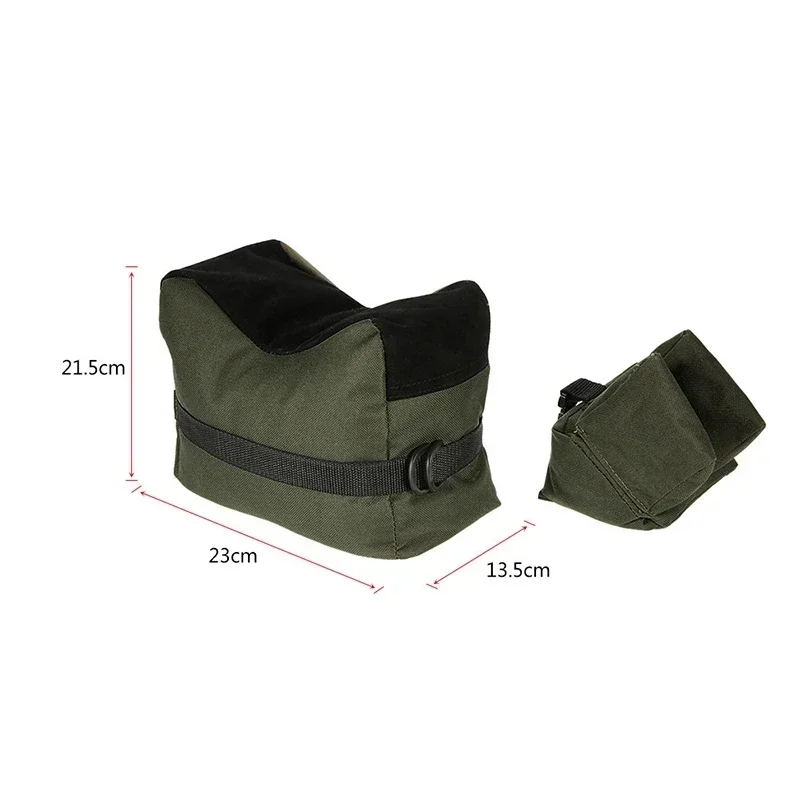 Bolsa táctica frontal y trasera para Rifle, bolsa de arena sin arena, soporte militar para tiro de francotirador, accesorios para pistola de caza