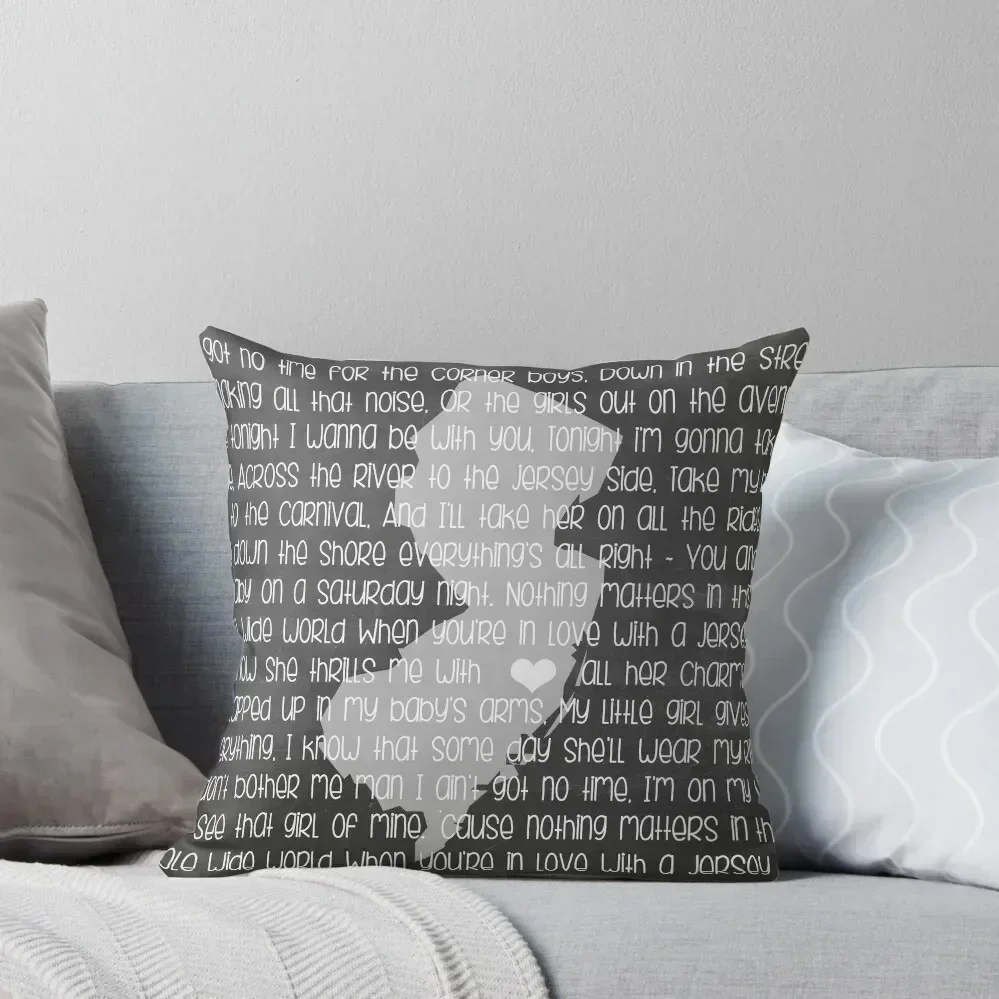 

Jersey Girl Throw Pillow Pillowcases For Pillows Pillow Covers Decorative Luxury Pillow Case Bed pillowcases