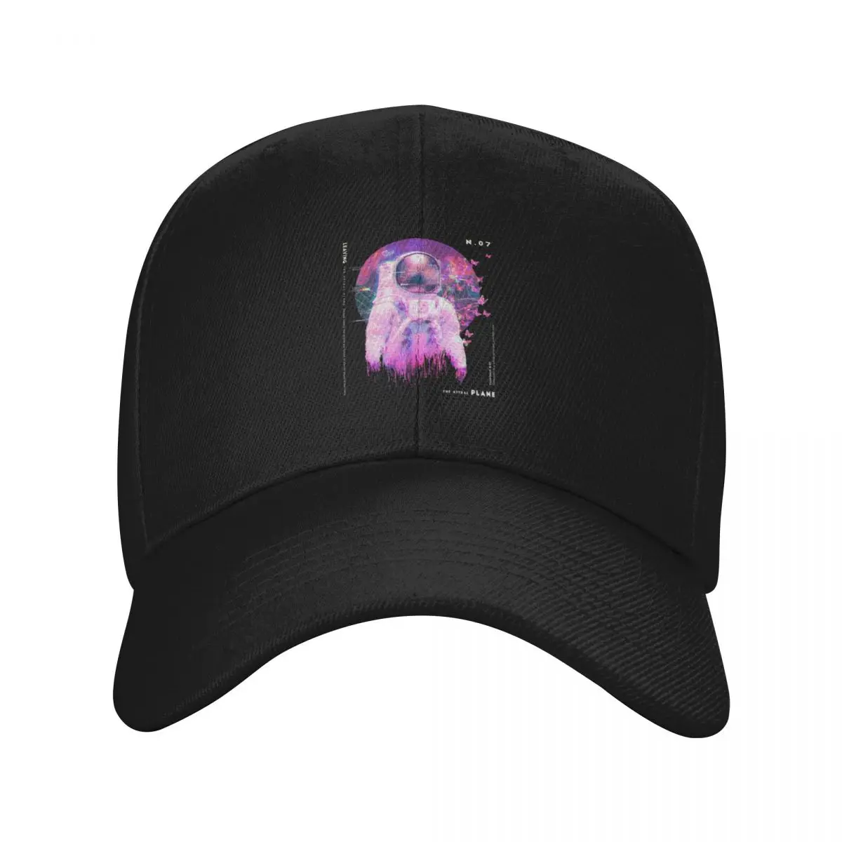 Glitch astronaut in vaporwave style Baseball Cap Kids Hat funny hat Trucker Hats For Men Women's