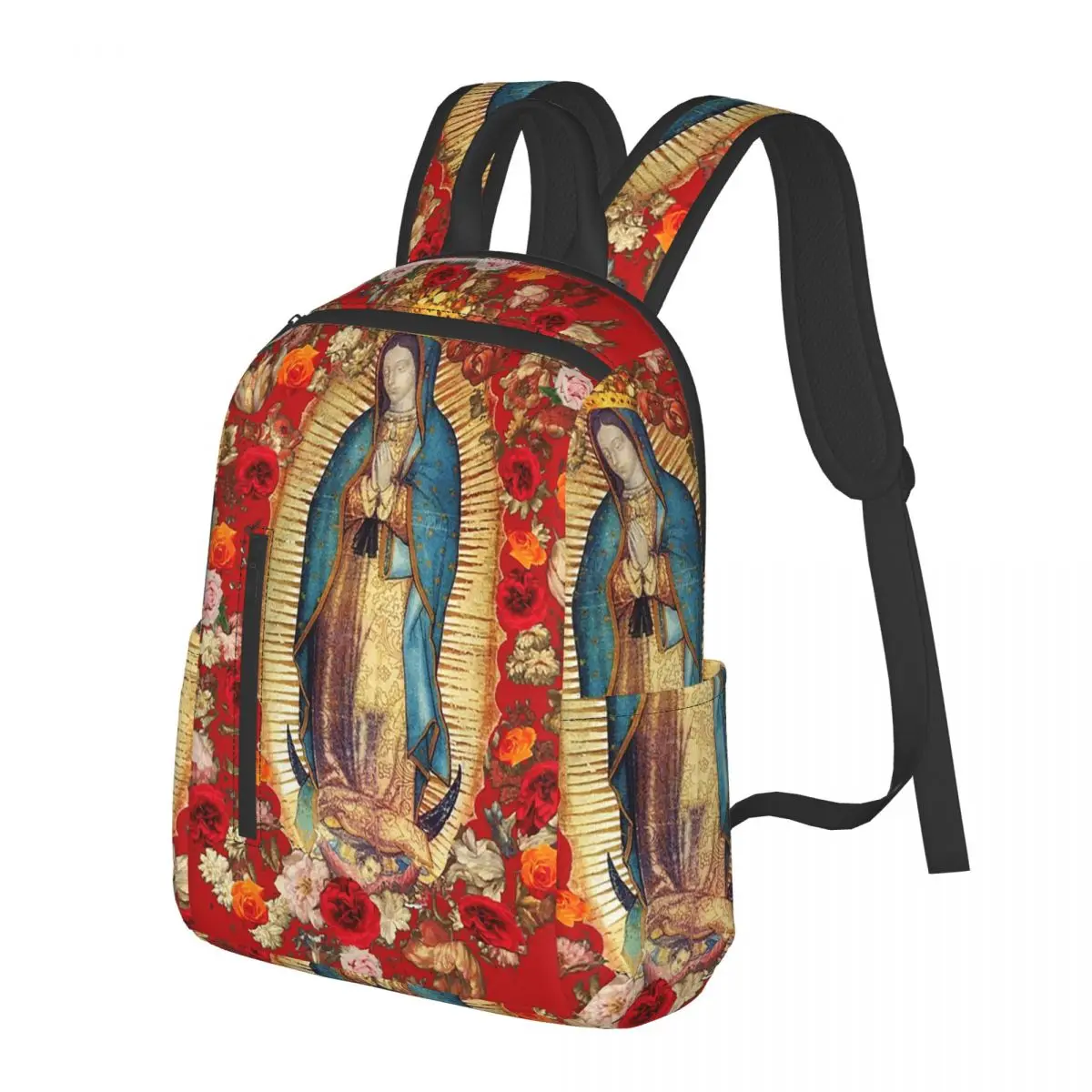 

Gracias Mader Mia Virgin Mary Virgin Guadalupe Student Backpack School Bag Hiking Travel Daypack for Kids Bookbag Shoulder Bags