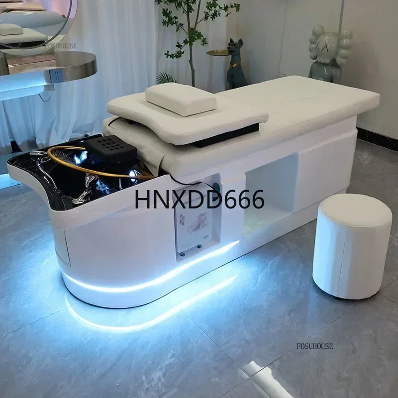 Modern Thai Style Shampoo Chair with Beauty Water Circulation and Fumigation for Hair Salon Massage
