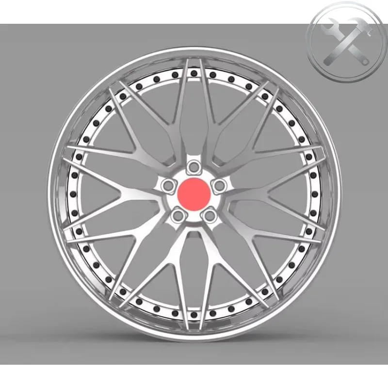

Customized 2-piece Super Deep Concave Polished Forged Alloy Universal Aftermarket Wheel Rims