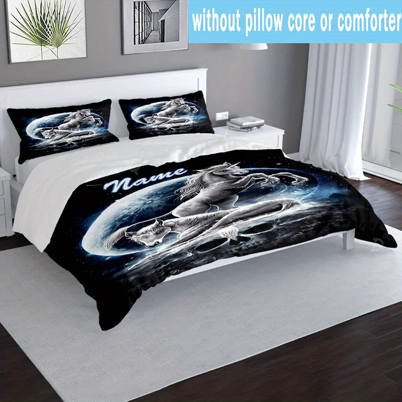 customized name Bedding Set 3D Print Polyester Duvet Cover Single Twin Queen King Size for Home Decoration Birthday Gift