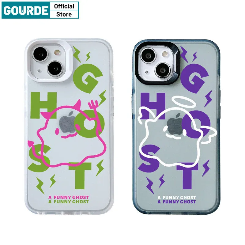 

Gourde Funny Cute Casing Angel Ghost Pattern Phone Case for Iphone 15 14 12 13 11 Pro Max IP 7 8 Plus Iphon X XS XR Xs Max