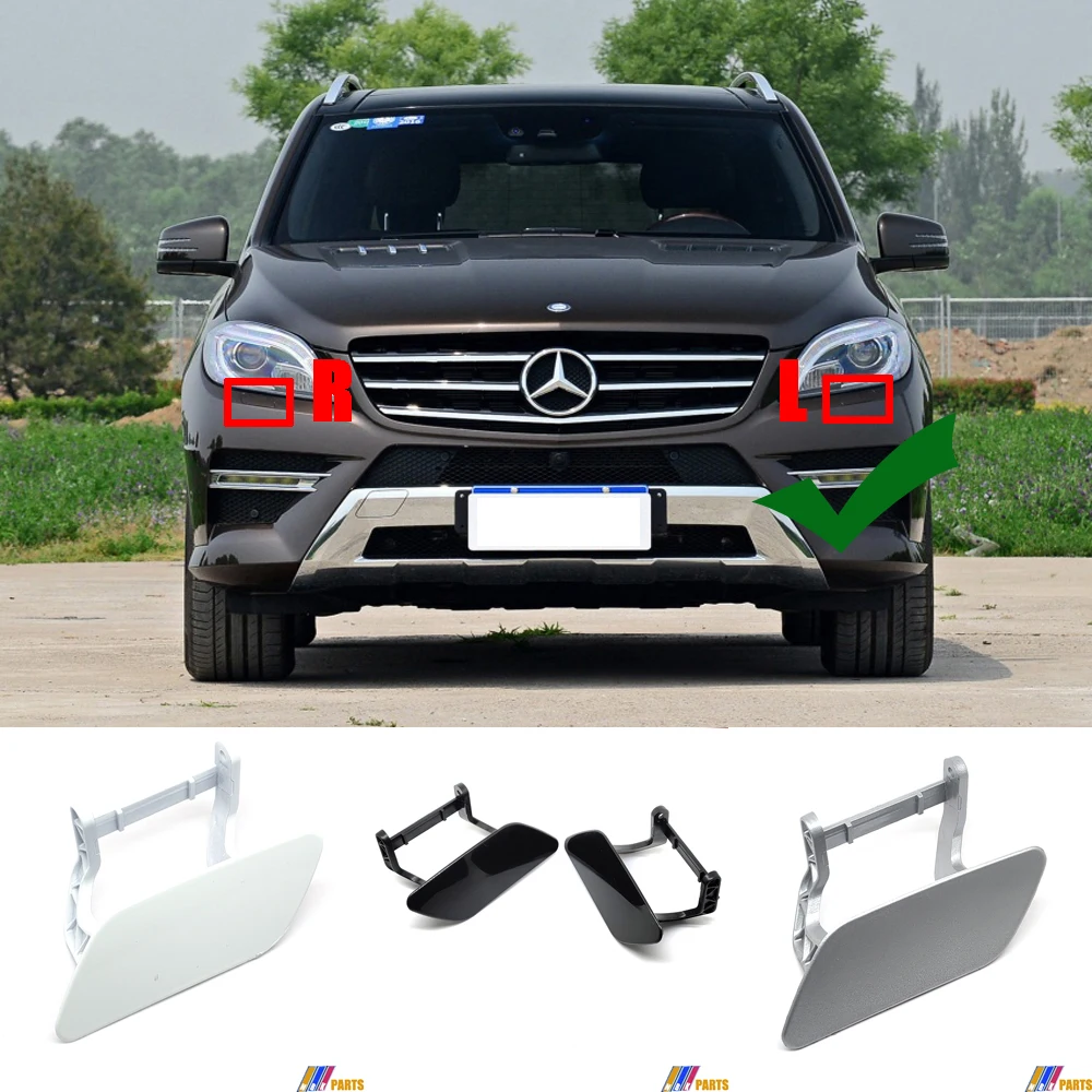 Fit 12-15 Left Mercedes-Benz ML-Class W166 X166 250 280 300 320 350 420 450 500 550 Headlight Washer Cover A1668600108