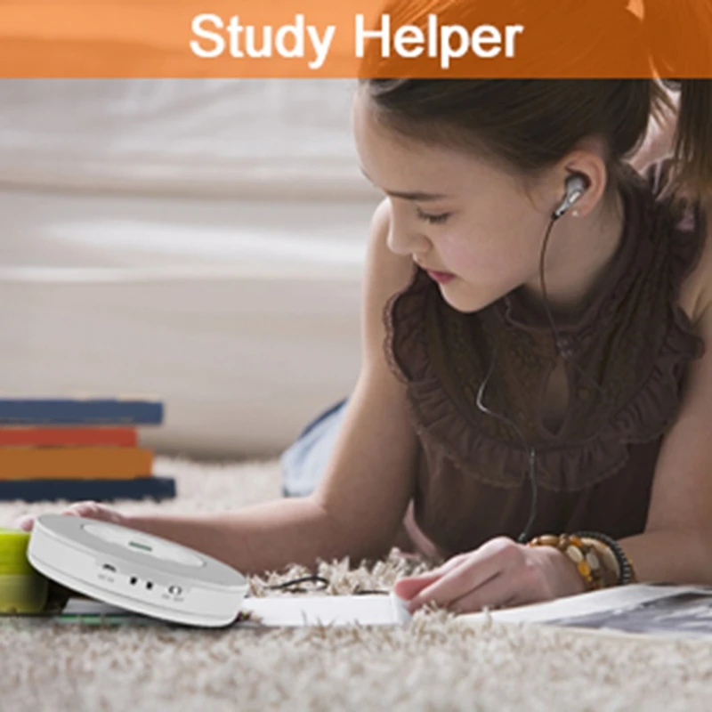 T04C-Bluetooth lecteur CD système sonore stéréo Portable lecture Rechargeable CD/CD-R/CD-RW/MP3 USB AUX IN prise pour écouteurs