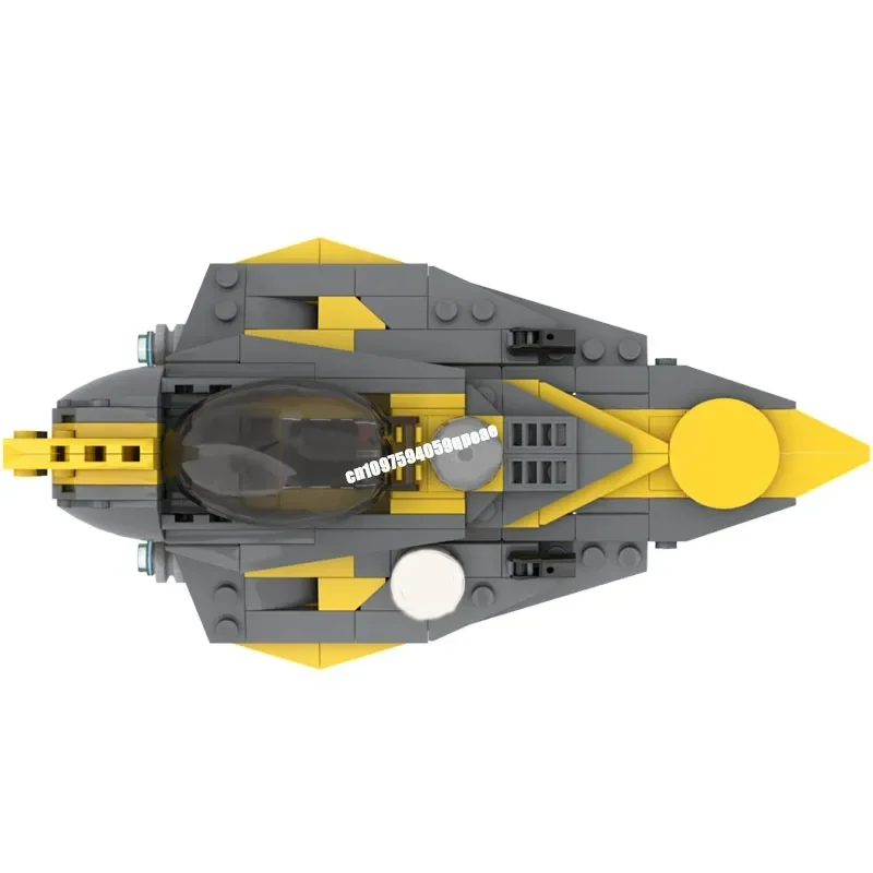 New 200Pcs Famous Star Battle Movie Moc 7B Starfighter Model Diy Creative Ideas Child ToyS Birthday GiftS Custom Puzzle