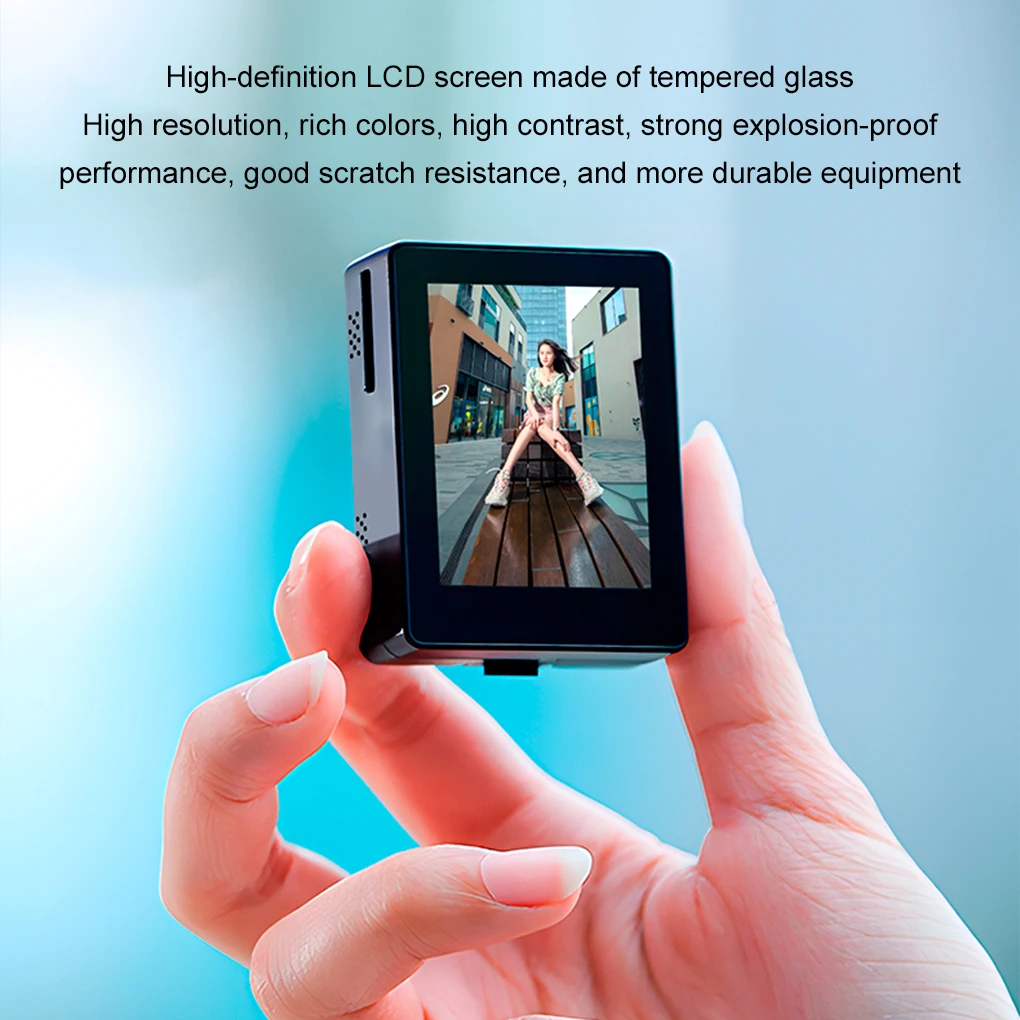 Mini display portatile per selfie per smartphone per fotocamera posteriore del telefono Monitor live per selfie Vlog wireless per telefono Android iPhone