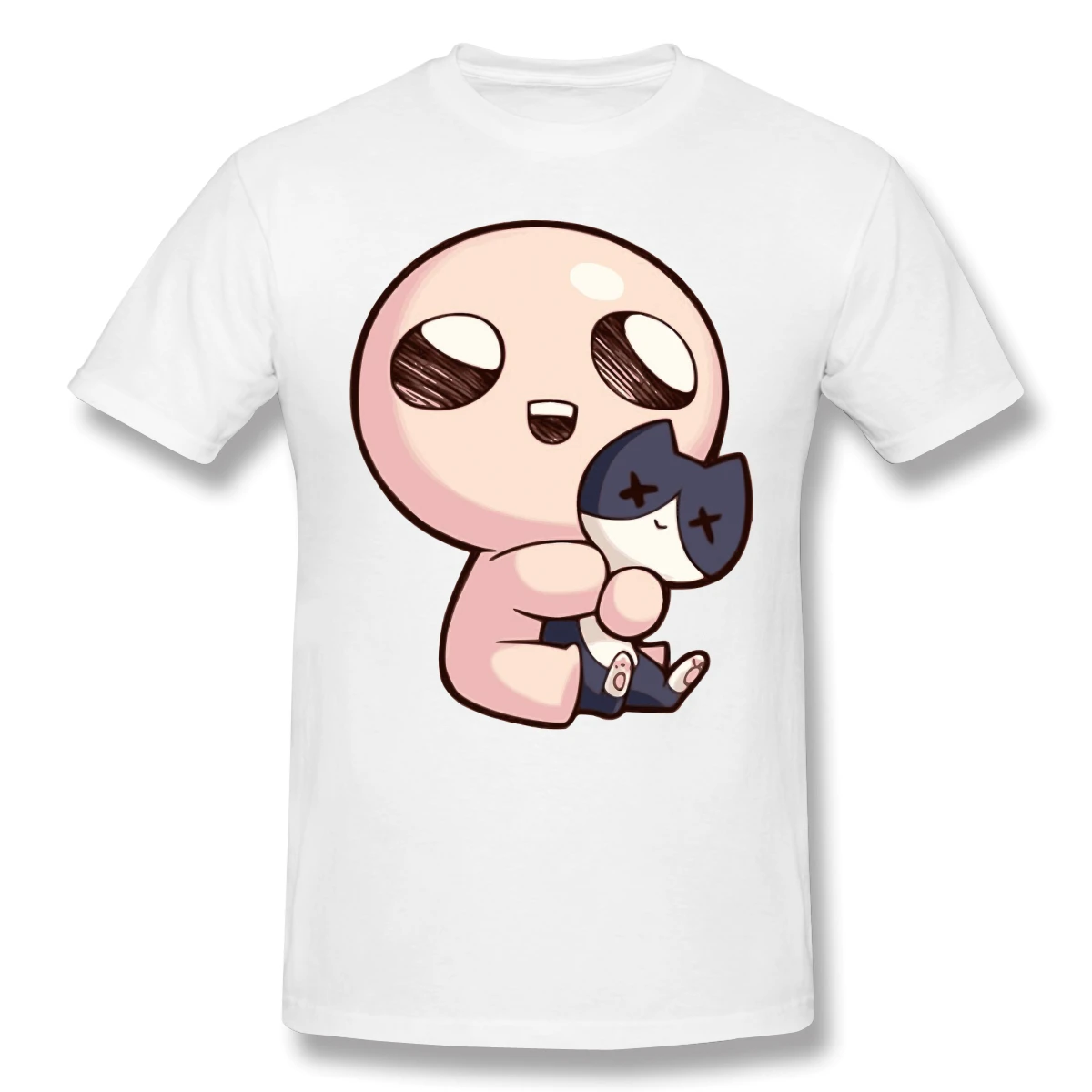 Kawaii Clothing The Binding of Isaac Cute Character Guppy\'s Cat TShirt Funny Tops Unisex Casual Tops Anime Shirt Ropa Hombre