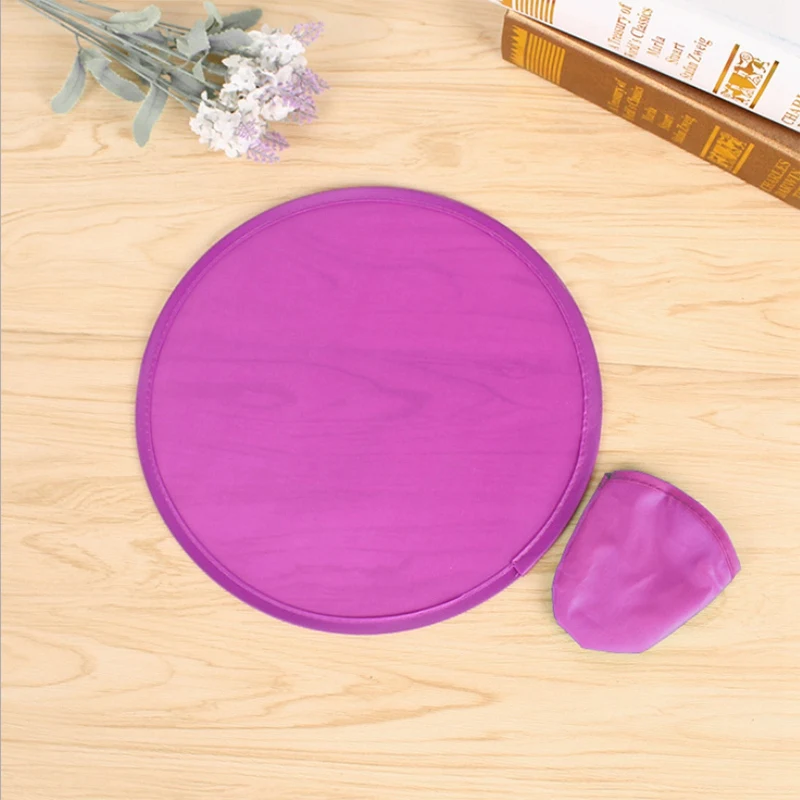 3X Foldable Round Fan-Red