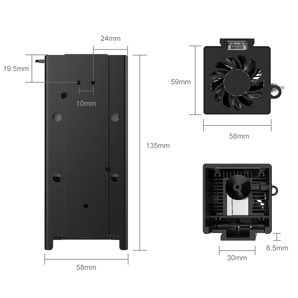 Twotrees 20W Laser Module Electrical Output 96W Laser Head For TS2 Laser Engraver Laser Engraving Machine Support Air-assisted