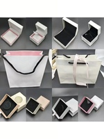 1/10pcs Accessories 2025 New Gift Box Ring Earrings Bracelet Necklace Beautiful Packaging Box Pandora Jewelry Box Tote Bag