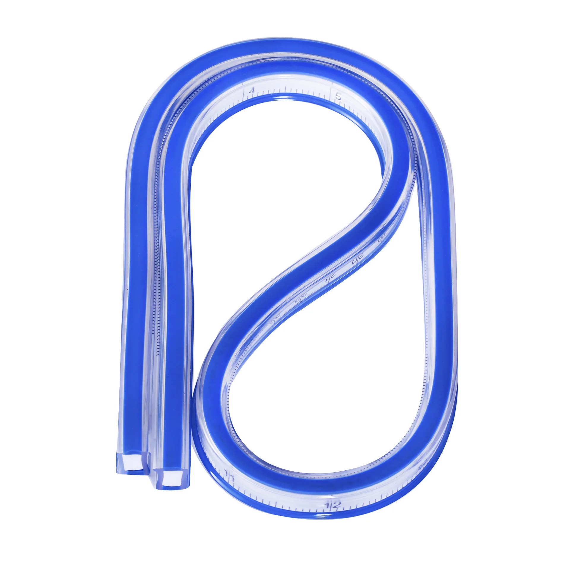 30cm Curved Ruler For Sewing Soft Flexible English And Metric Scale Rule Engineering Drafting Drawing Tool Sewing Accessories