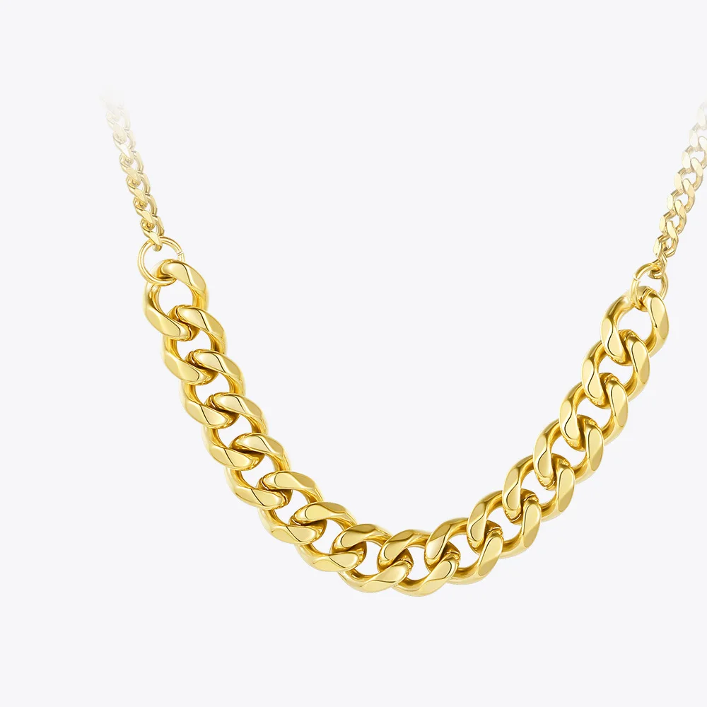 ENFASHION Link Chain Pendant Necklace Women Stainless Steel Gold Color Choker Necklaces Fashion Jewelry Collares 2020 P203078