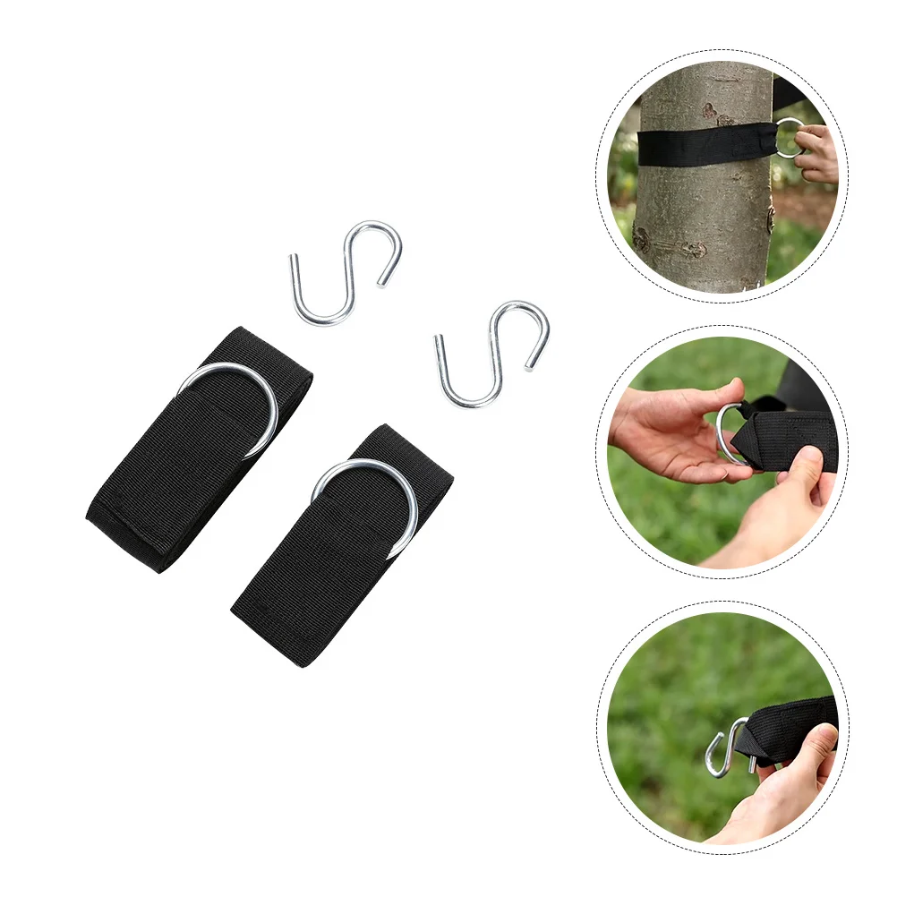 

1 Set Adjustable Swing Hanging Ropes Heavy Duty Nylon Hammock Straps For Trees Outdoor Backyard Use Tree Swing Hanging Kit Rope