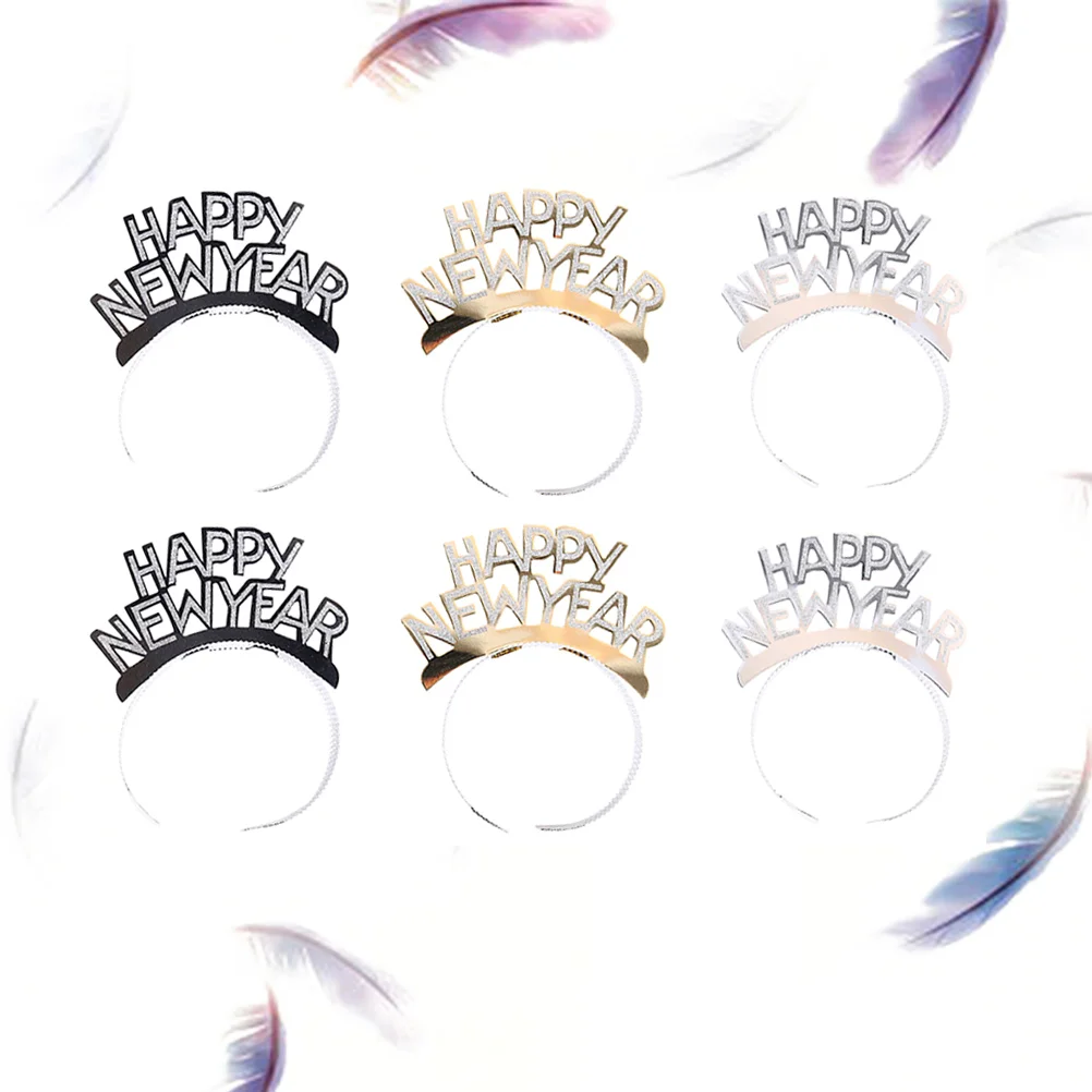 6 Pcs Make up Women's Toddler Head Band New Year Headband Years Party Favor Children Festive Hair Hoop