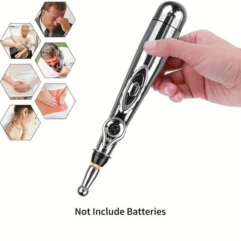 Handheld Meridian Acupoint Massage Pen Electronic Energy Acupuncture Therapy Whole Body Dredging and Soothing Massage Instrument