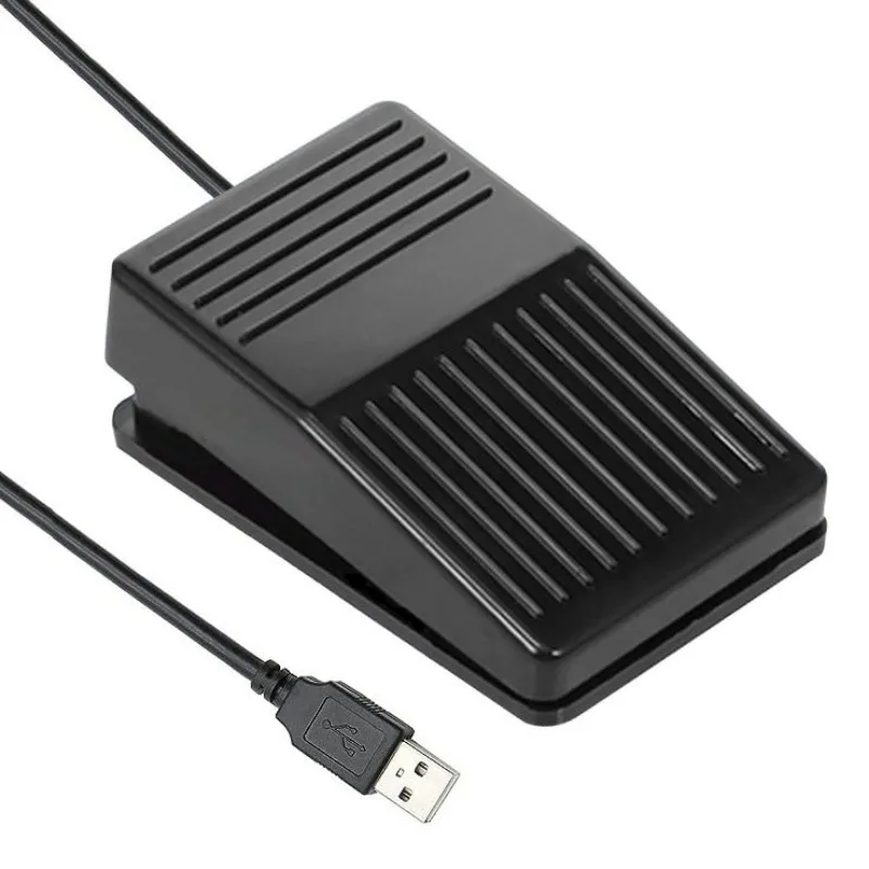 1 Key USB Foot Pedal Switch Custom Keyboard Shortcut Foot Control Switch for Game Instrument