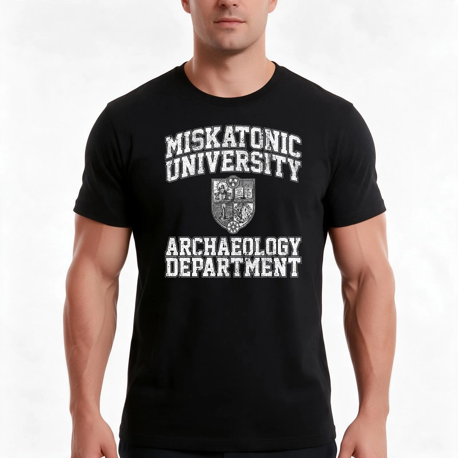 Miskatonic University Archaeology Department T-Shirt Summer Casual Cotton Tee Oversized Streetwear Tops Vintage Graphic Print