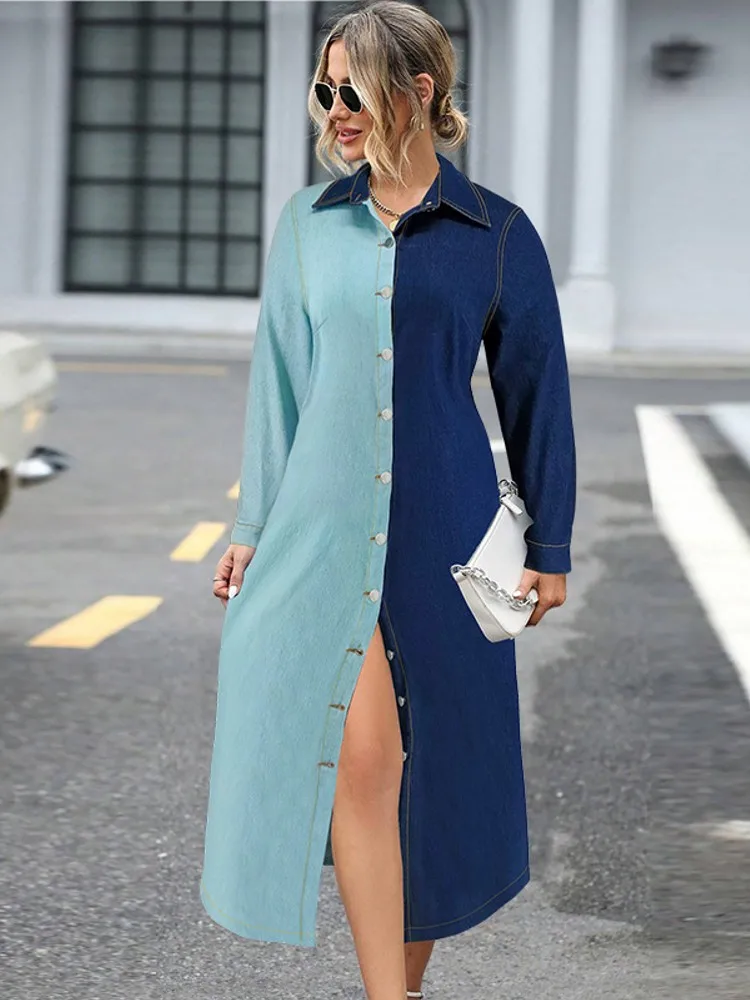 XL-5XL Grande Taille Vêtements Robes Femmes Robes D'été Denim adt Street Style Casual 3XL 4XL Grande Taille Midi Robe Respzed