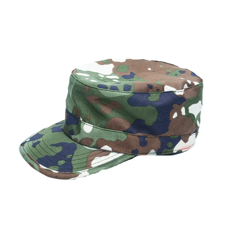 Camouflage Hat Shade Breathable Velcro Adjustable Extension Training Elementary School Summer Camp Military Training Soldier Cap