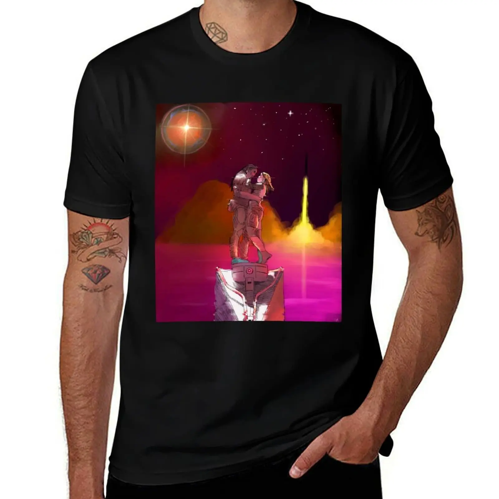 

From here to mars T-Shirt Blouse sports fans funny meme t-shirts plus size clothes men tshirt