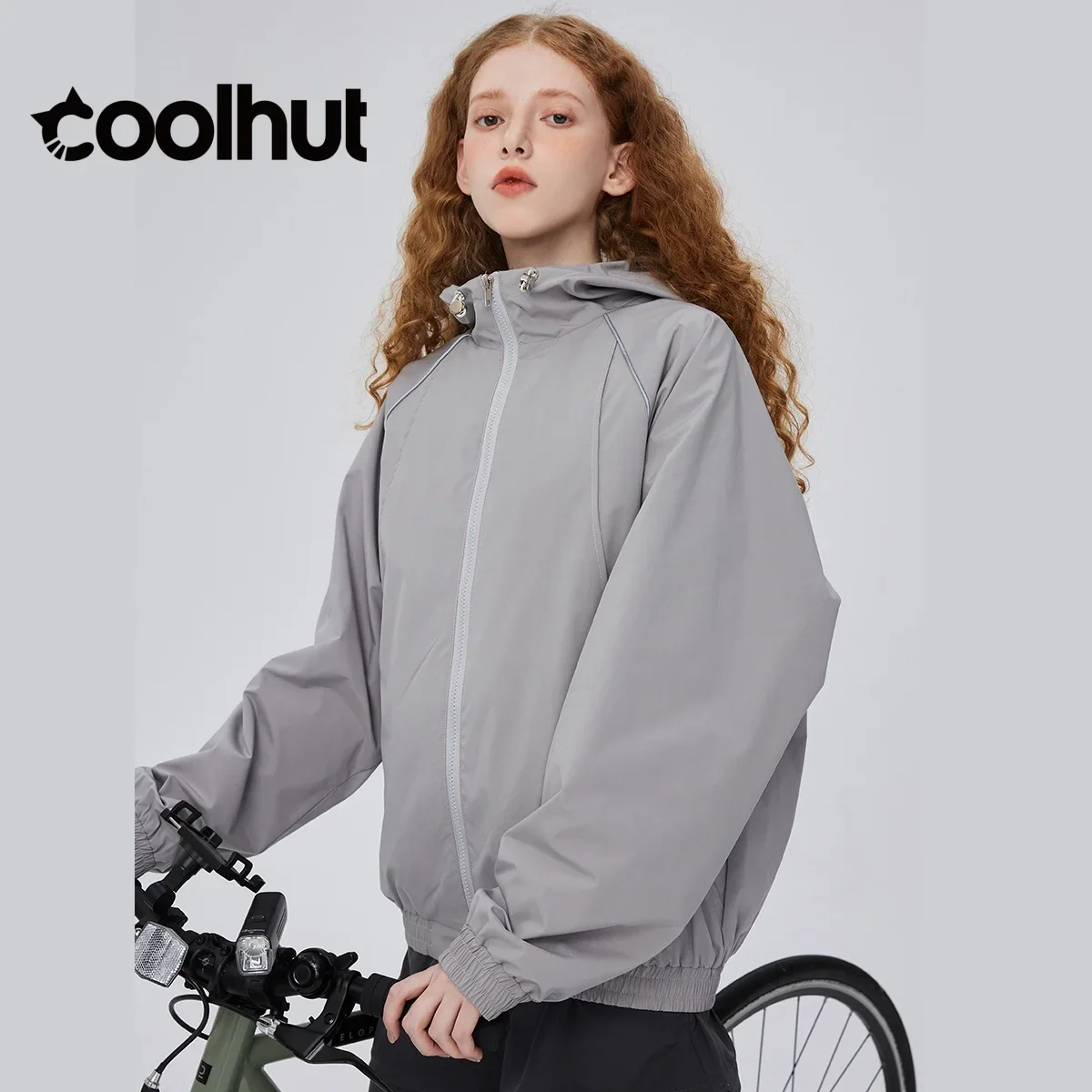 

COOLHUT New Design American Vintage Outdoor Pocket Hiking Jacket 2025 Fall Women's Hooded Sport Coat Casual Mountain Windbreaker