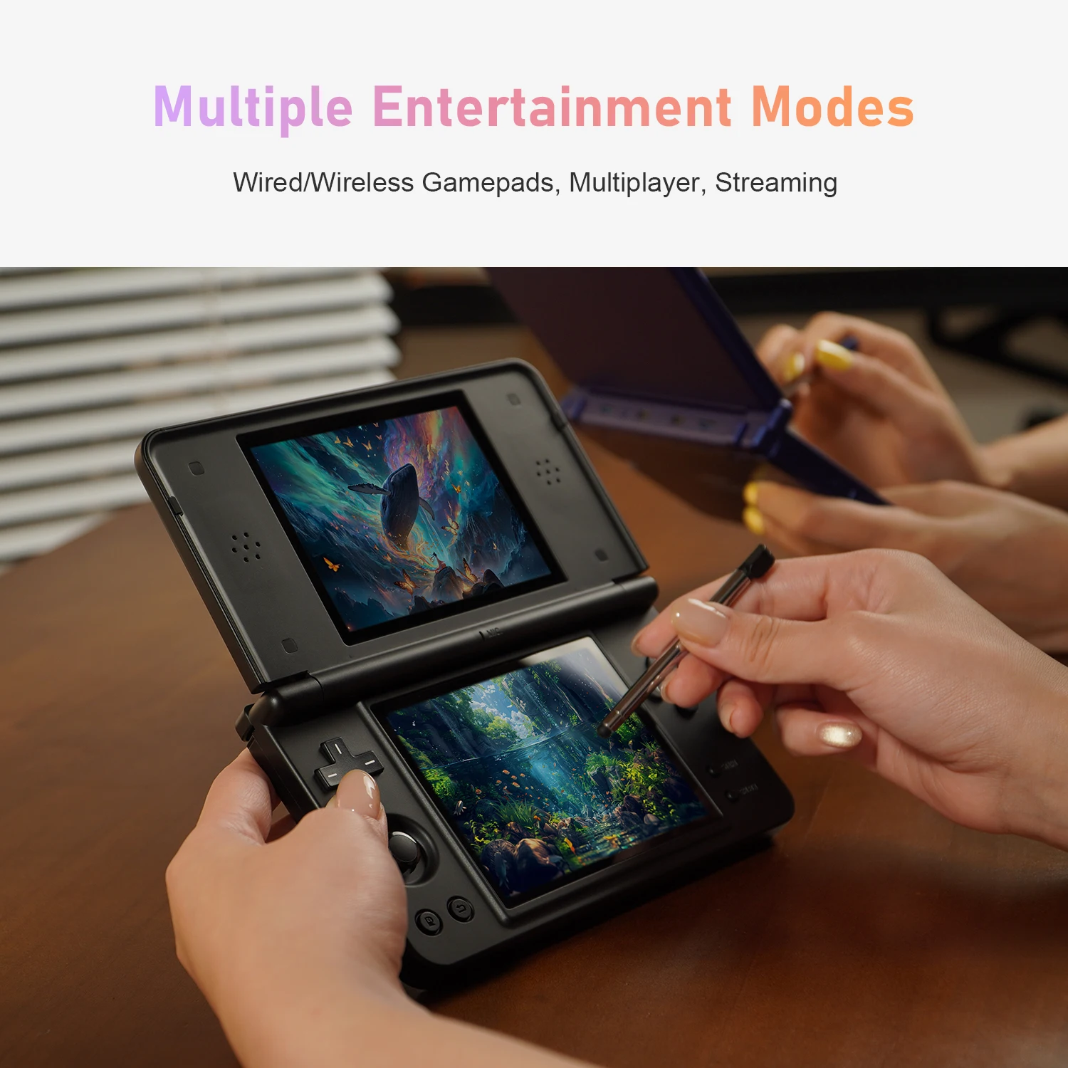 Anbernic RG DS Plus Handheld-Spielkonsole 4,3" IPS 1024*768 Dual-Screen 4000mAh DSP-Effekt-Algorithmen Linux Retro-Spiele-Player – Detail 8
