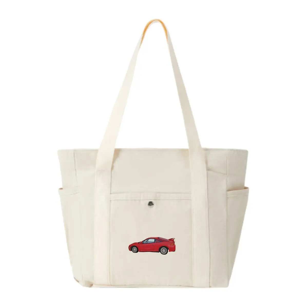 

Red Sports Car Silhouette Shoulder Bag with Multiple Pockets for Daily Travel