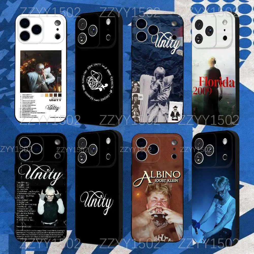 

J-Joost Unity Klein Phone Case For iPhone 17,16,15,14,13,12,Pro,Max,Plus,E,SE4,Air,Mini Black Funda Shell