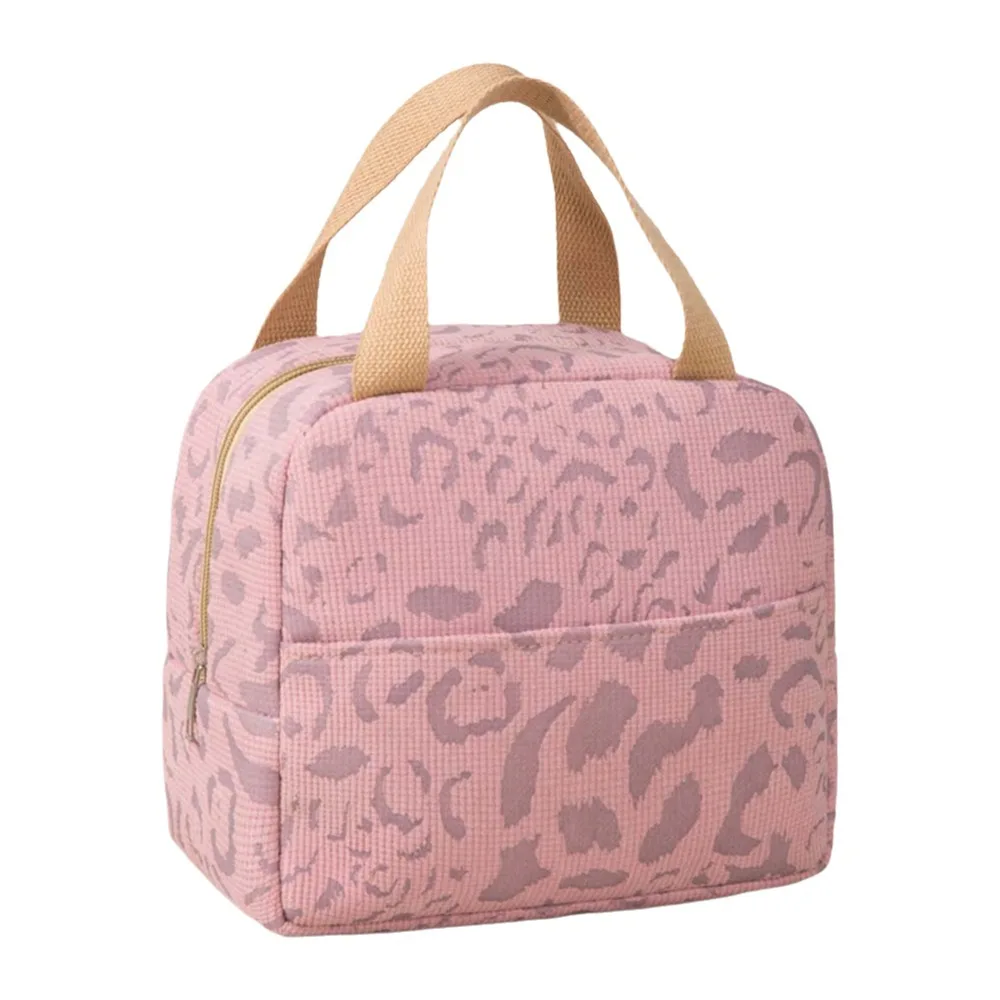 

Aluminum Film Thermal Insulation Bag Thickened Large Capacity Lunch Handbag Portable Ink Wash Pattern Handheld Insulated Bag