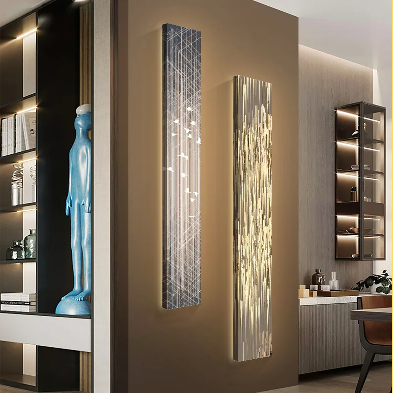 Modern LED Wall Lamp Wall Decoration Luxury Painting Luminous for Living Room Corridor Home Decoration Aluminum Alloy Wall Light