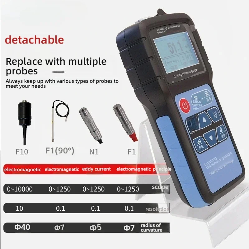 OYLP JITAI665 Coating Thickness Gauge High-precision Galvanized Coating Fireproof Coating Thickness Paint Surface Measure Instru