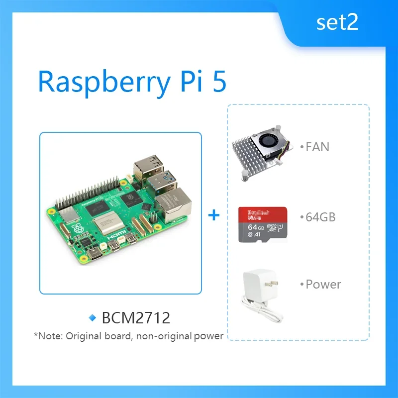 Official Original Raspberry Pi 5 Cortex-A76 Linux 2GB 4GB 8GB 16GB